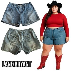 Venezia Plus Size Denim Shorts by Lane Bryant in size 20 NWOT
